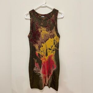 Missoni Abstract Pattern Sleeveless Sheath Dress